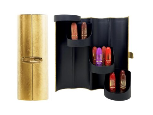 MAC Golden Girls Mini Lustre Glass Lipstick Vault Keepsake Box