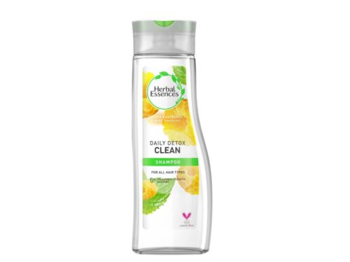 Herbal Essences Daily Detox Shine Shampoo With Golden Raspberry and Mint Essences 400ml