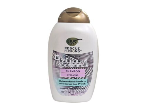 OGX Rescue Fusions Hyaluronic Acid + Pro-Vitamin B5 Shampoo For Dry Hair 385ml